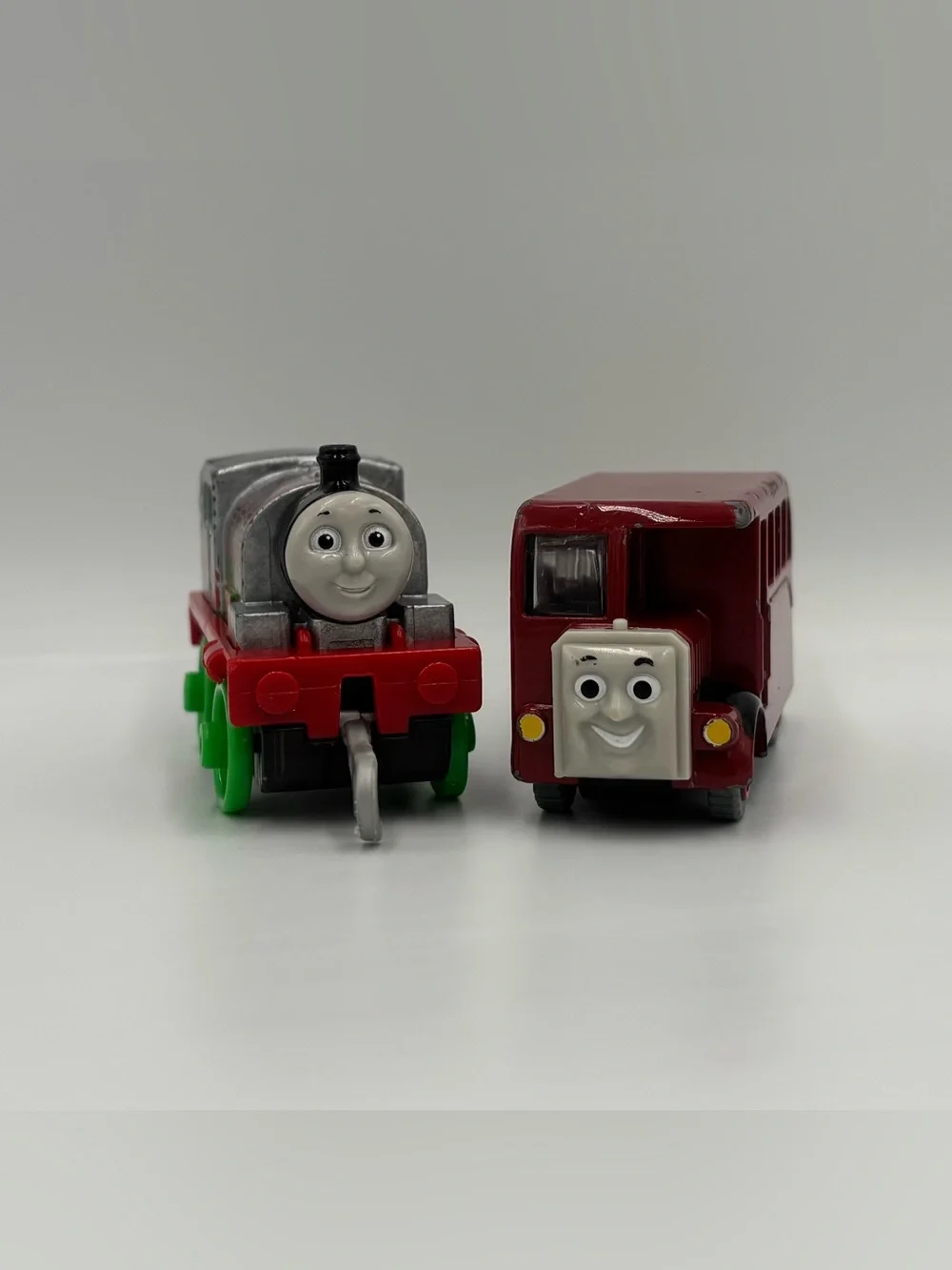 RARE Y2k Thomas & Friends Flames Graffiti Percy & Bertie Diecast Train Toy Lot